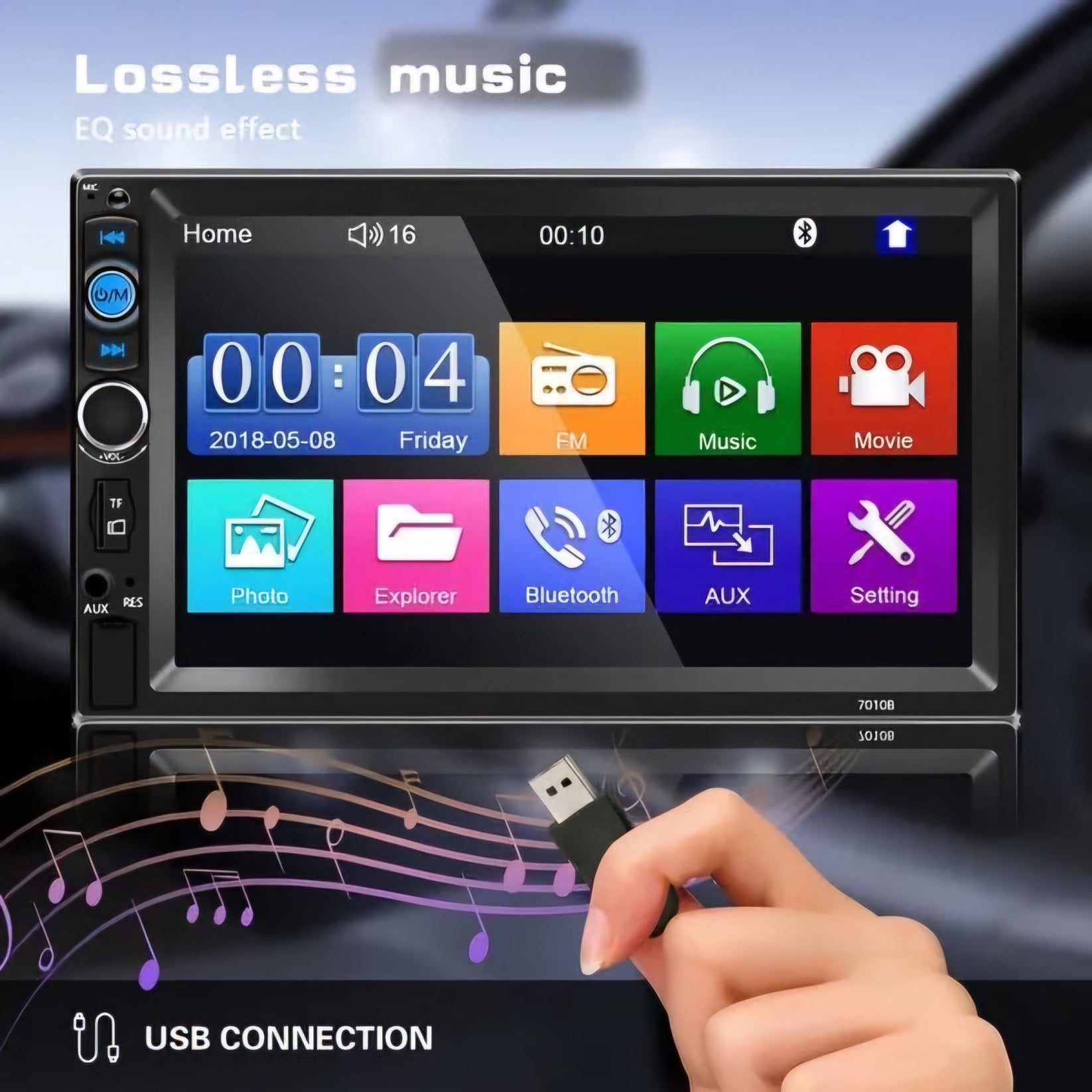 7 - Inčni Auto Multimedija Player na Touch – – – slika 2
