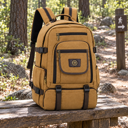 Outdoor ruksak G900015 s više džepova – prikaz u svakodnevnom okruženju
