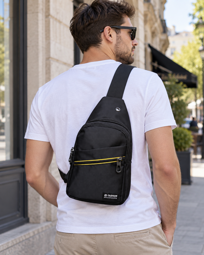 Torba preko jednog ramena 7226 — AI lifestyle ilustracija s osobom