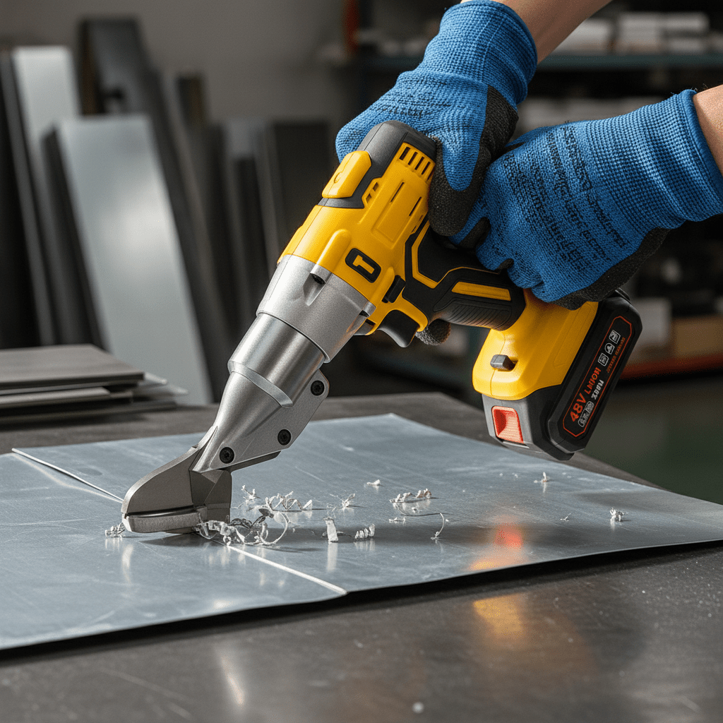 Akumulatorske Makaze za Lim i Metal 48V – – – slika 4