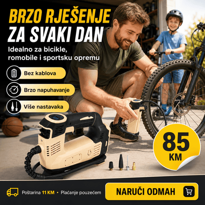Akumulatorski Kompresor za Gume – – – slika 2