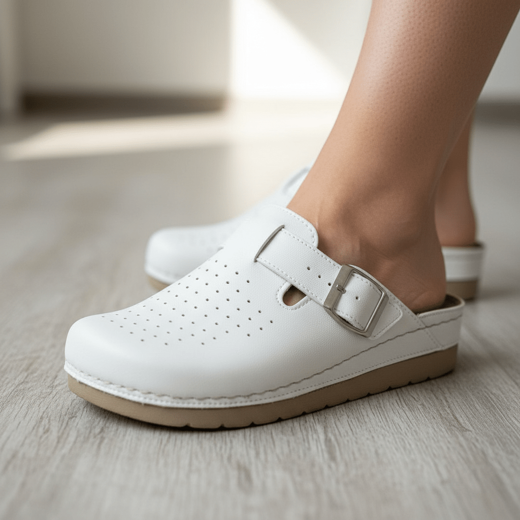 Anatomske Klompe Bijele – Klompe & Papuče – Bijela 37 – slika 5