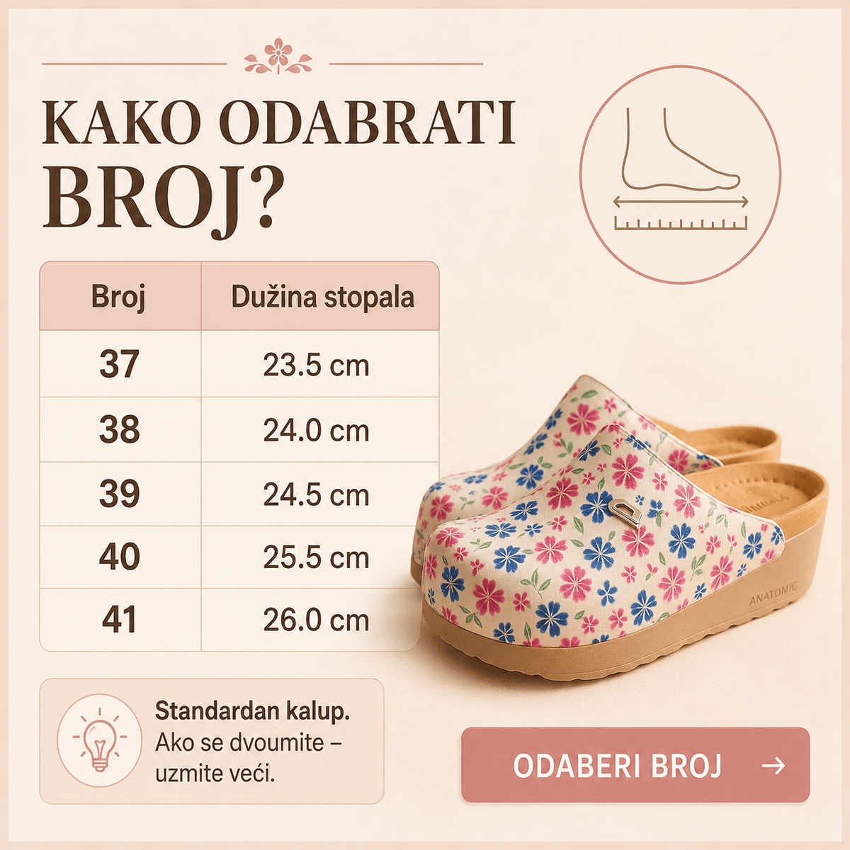 Anatomske klompe Cvjetići – Obuća i Papuče – 37 – slika 6