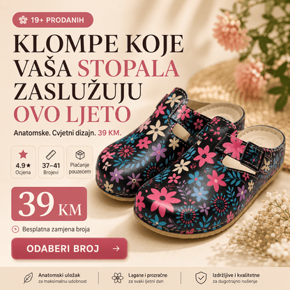 Anatomske klompe Cvjetići – Obuća i Papuče – 37 – slika 5