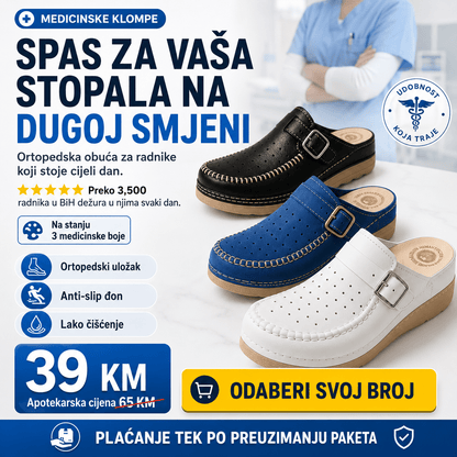 Anatomske klompe Medica – Obuća i Papuče – 38 Bijele – slika 2