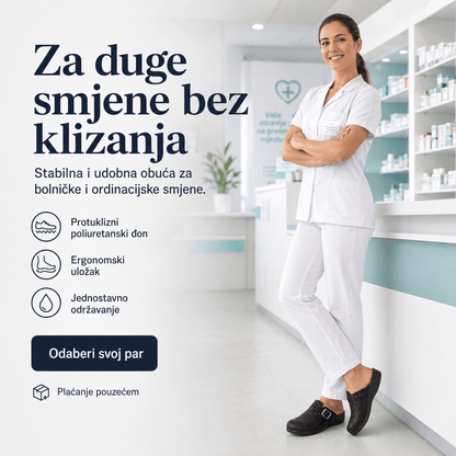 Anatomske klompe "Midd" – Obuća i Papuče – Crna 37 – slika 6