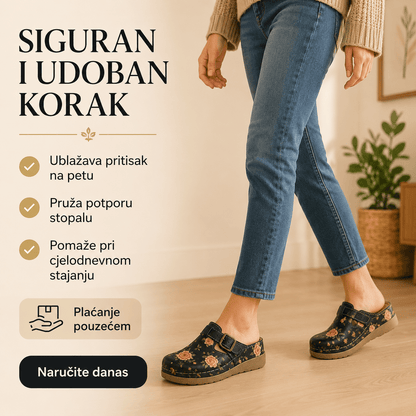 Anatomske klompe Roses Black – Obuća i Papuče – 37 – slika 4