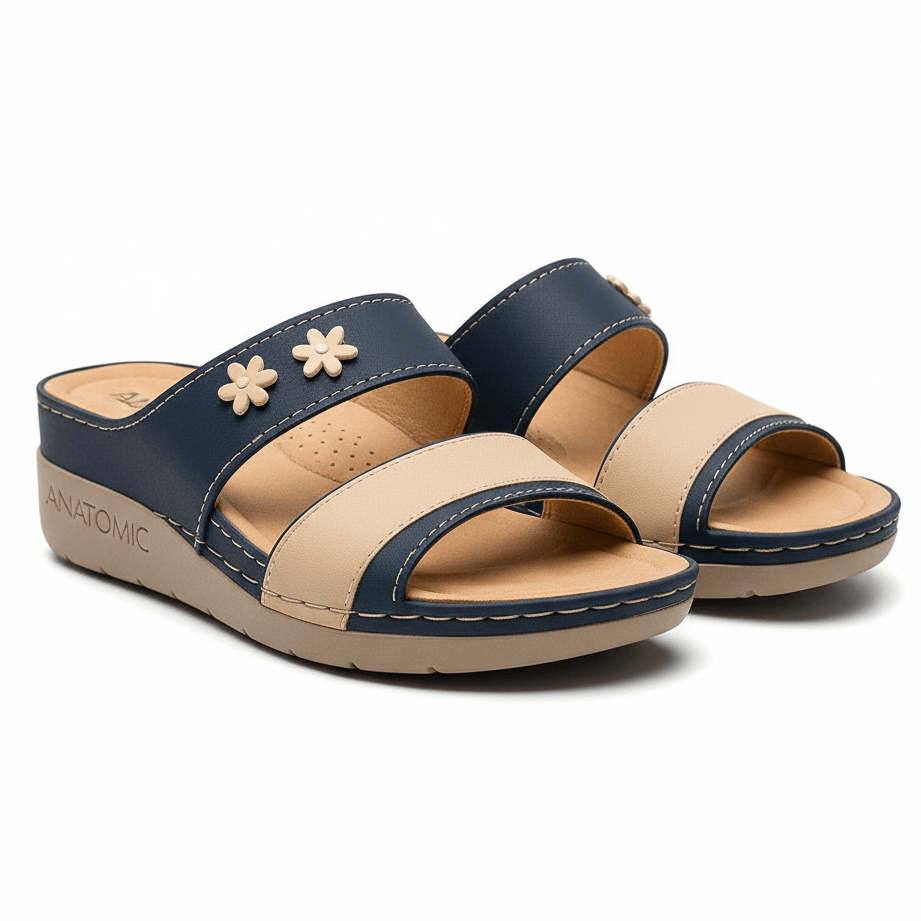 Anatomske natikače Two Flowers – – Bijele 37 – slika 26