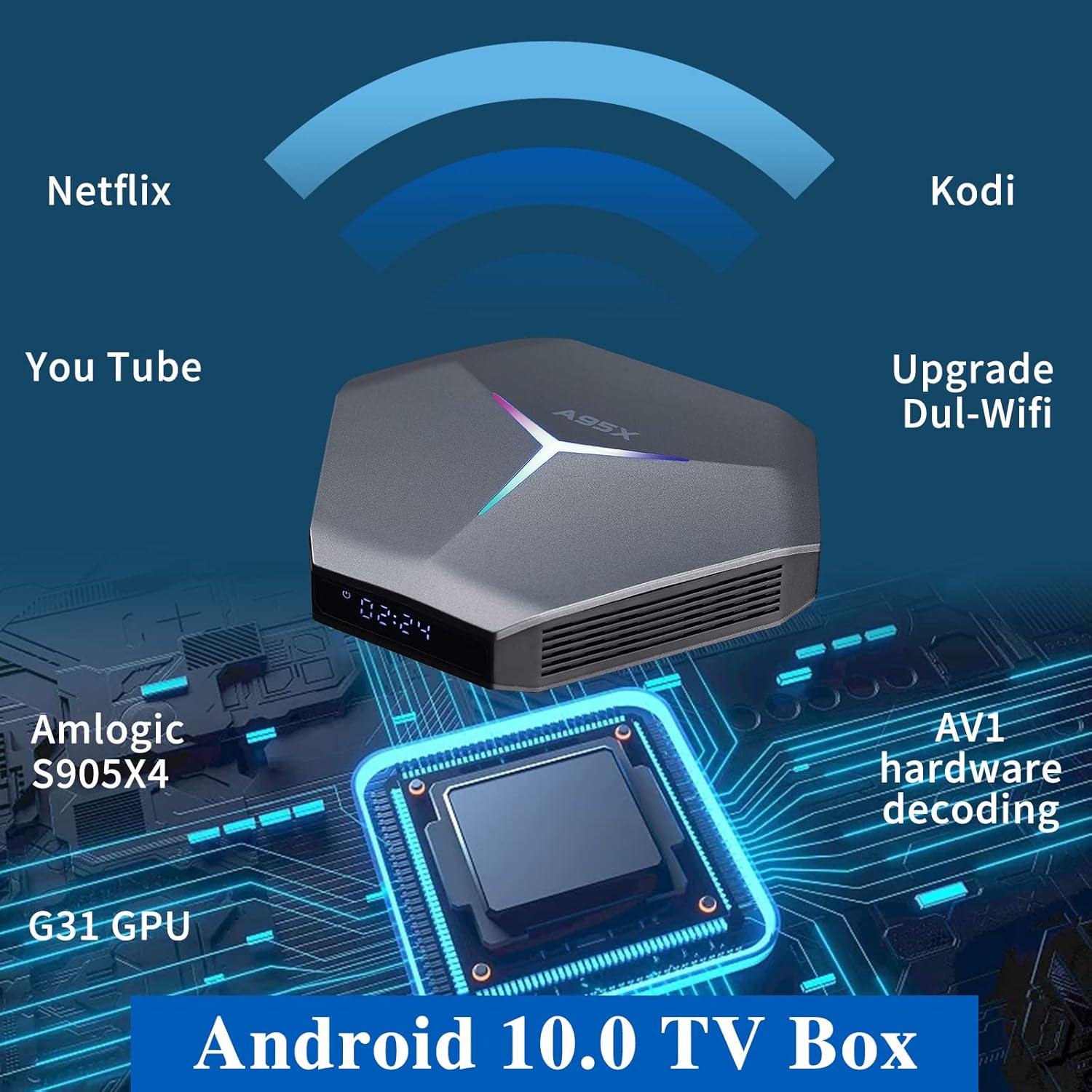 Android 10 TV Box A95X - SAMO KLIKNI