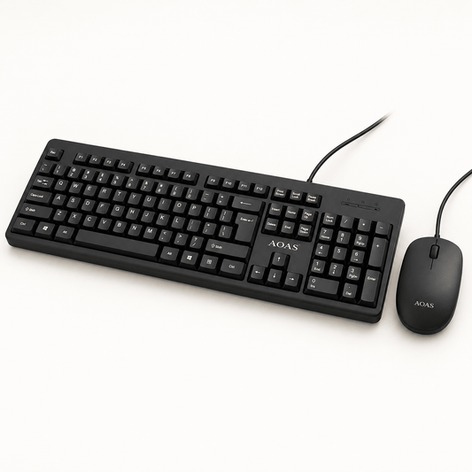 AOAS A-1016 žični USB komplet tastature i miša – crni – Kompleti tastature i miša – – slika 1