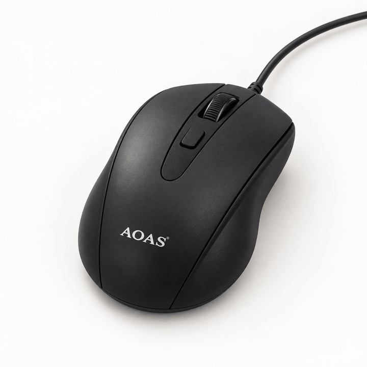 AOAS M-32 žični optički USB miš – crni