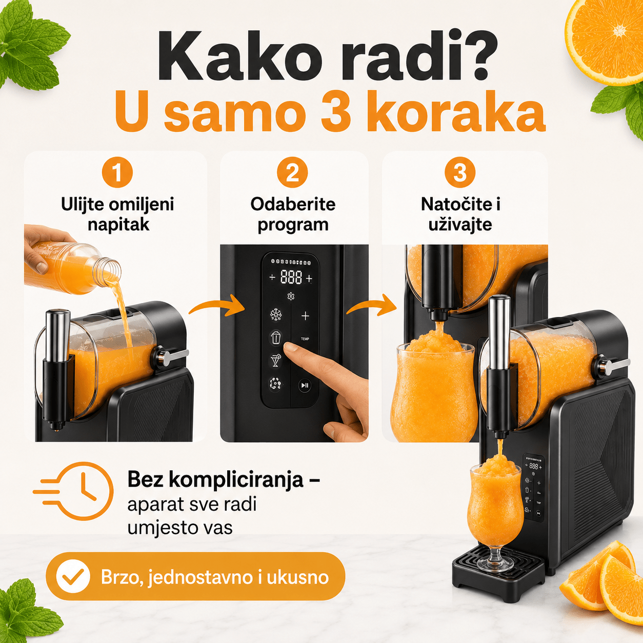 Aparat za Slush Napitke 2,6 L – – – slika 7