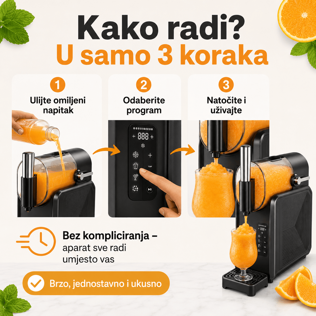 Aparat za Slush Napitke 2,6 L – – – slika 7