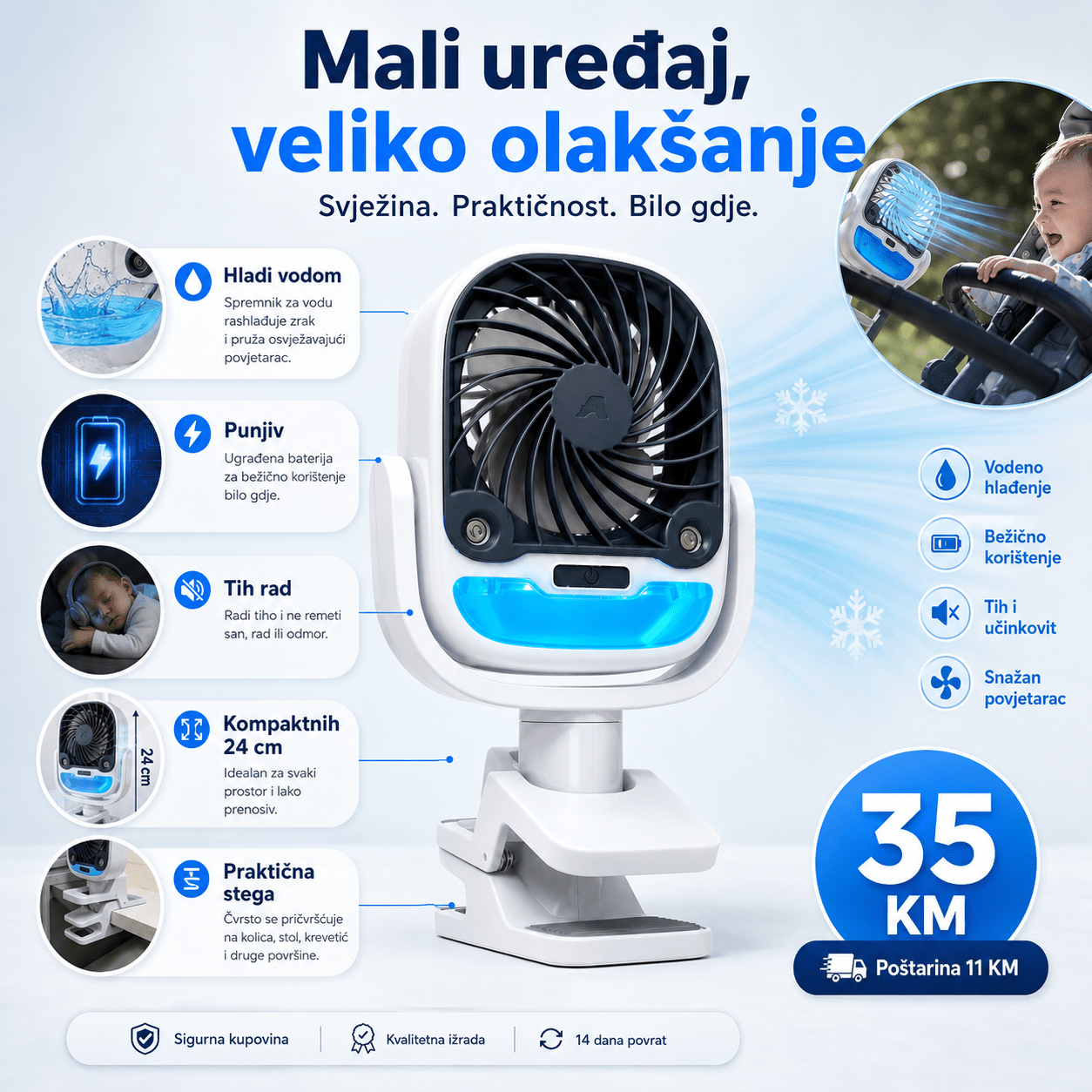 Arctic Grip Prijenosni Klima Uređaj – – – slika 2
