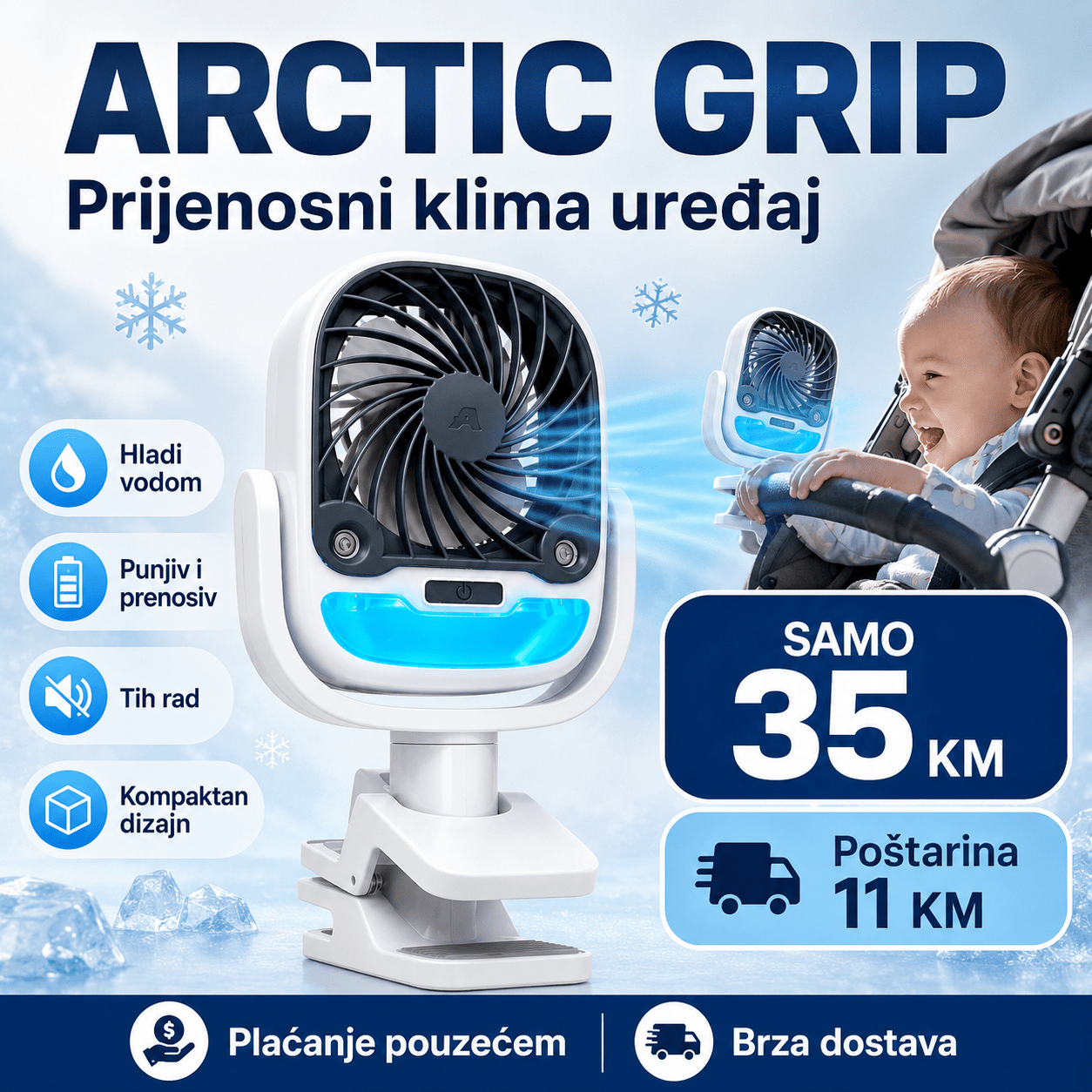Arctic Grip Prijenosni Klima Uređaj – – – slika 1