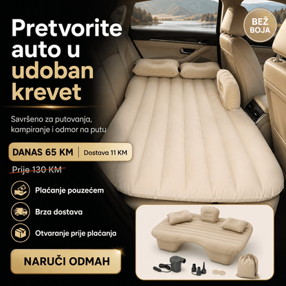 Auto Dušek sa Pumpom i Jastucima – Bazeni i Ljetna Zabava – Bež – slika 2
