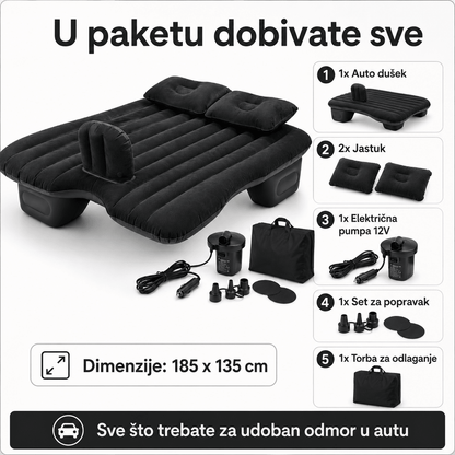 Auto Dušek sa Pumpom i Jastucima – Bazeni i Ljetna Zabava – Crna – slika 10