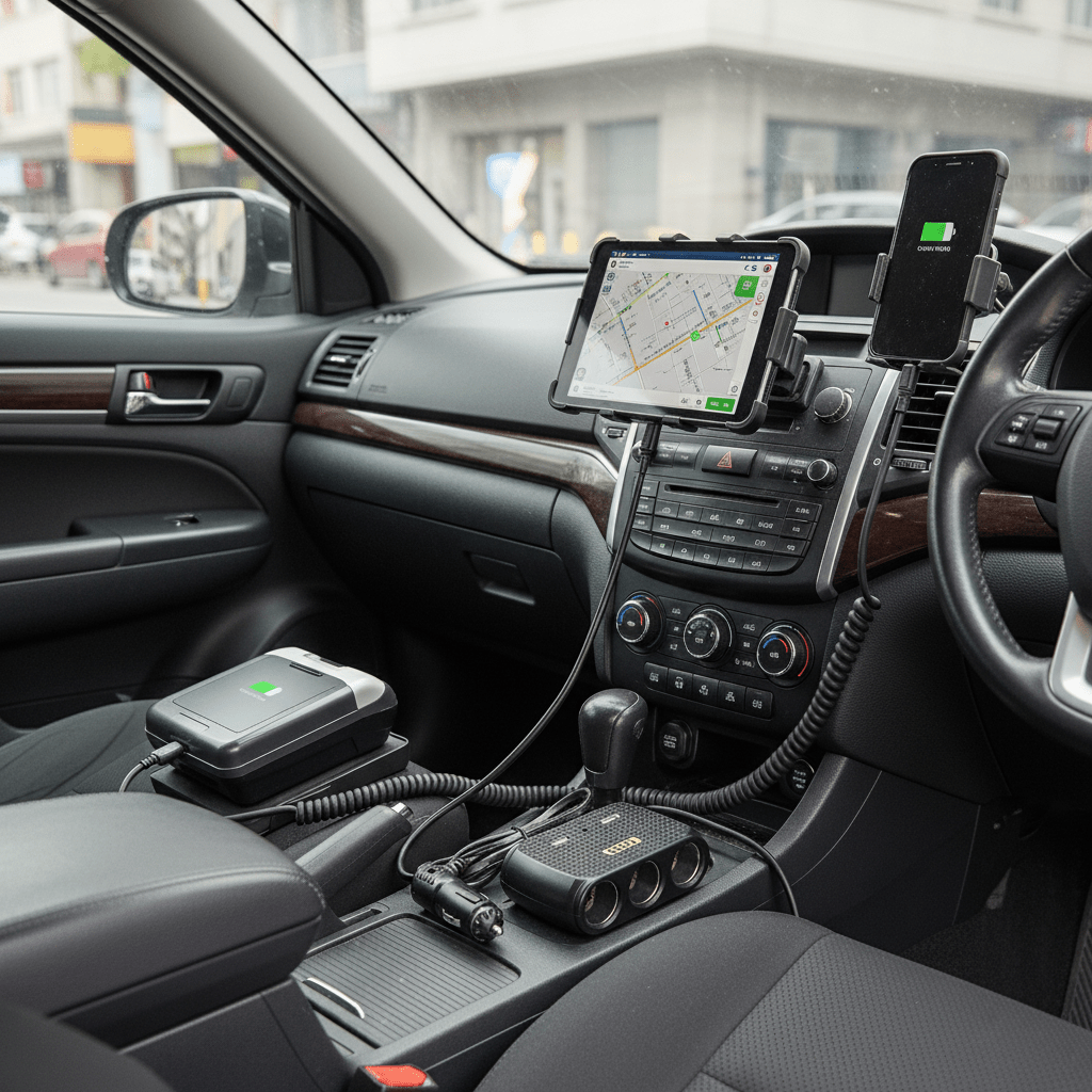 Auto Punjač Razdjelnik sa 3 Utičnice i 2 USB Porta 120W – Standardni Model – Auto oprema – Crna Univerzalna – slika 5