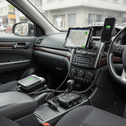 Auto Punjač Razdjelnik sa 3 Utičnice i 2 USB Porta 120W – Standardni Model – Auto oprema – Crna Univerzalna – slika 5