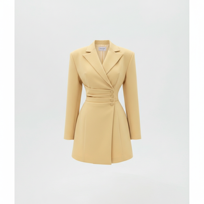 Elegantna Žuta Blazer Haljina - Univerzalna Veličina | SAMO KLIKNI Slika 1