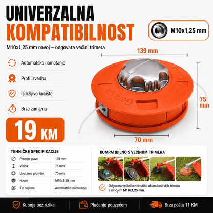 Automatska Flaks Glava za Trimer – Baštenske Mašine i Motori – – slika 3