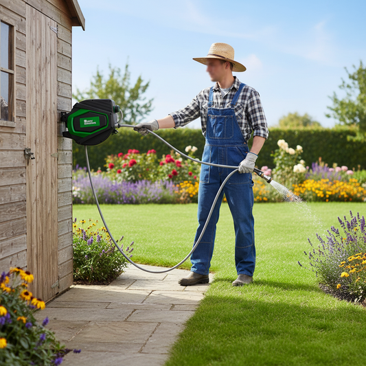 Automatski Zidni Nosač Crijeva Rocky Mountain 30 METARA – Vrtna oprema – 30 metara – slika 1