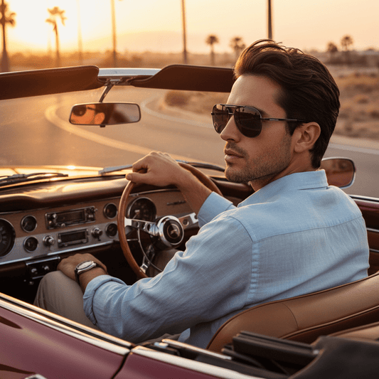 Aviator Sunčane Naočale s Gradient Lećama – Sunčane Naočale – Gradient Tamno - Ljubičasta – slika 2