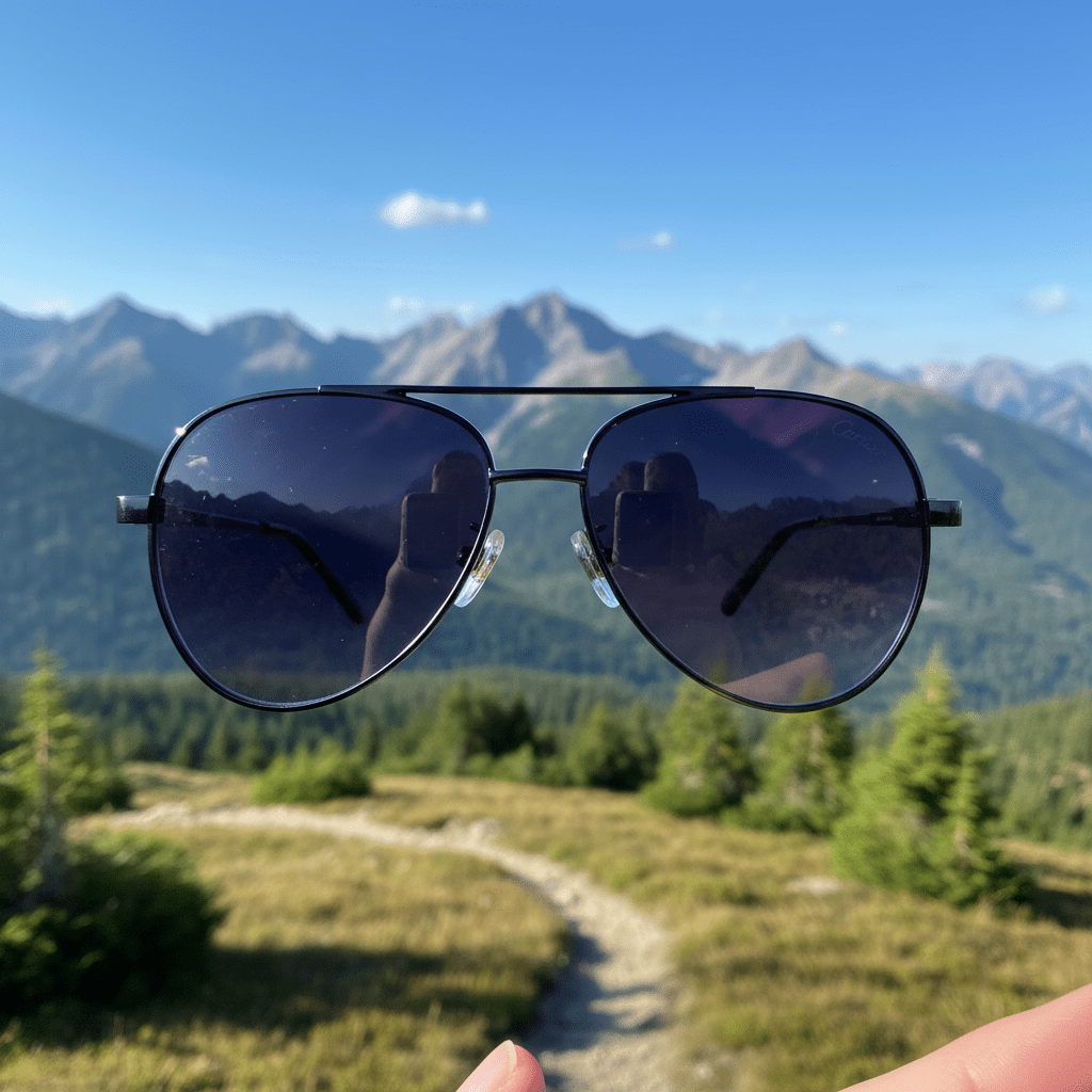 Aviator Sunčane Naočale s Gradient Lećama – Sunčane Naočale – Gradient Tamno - Ljubičasta – slika 6