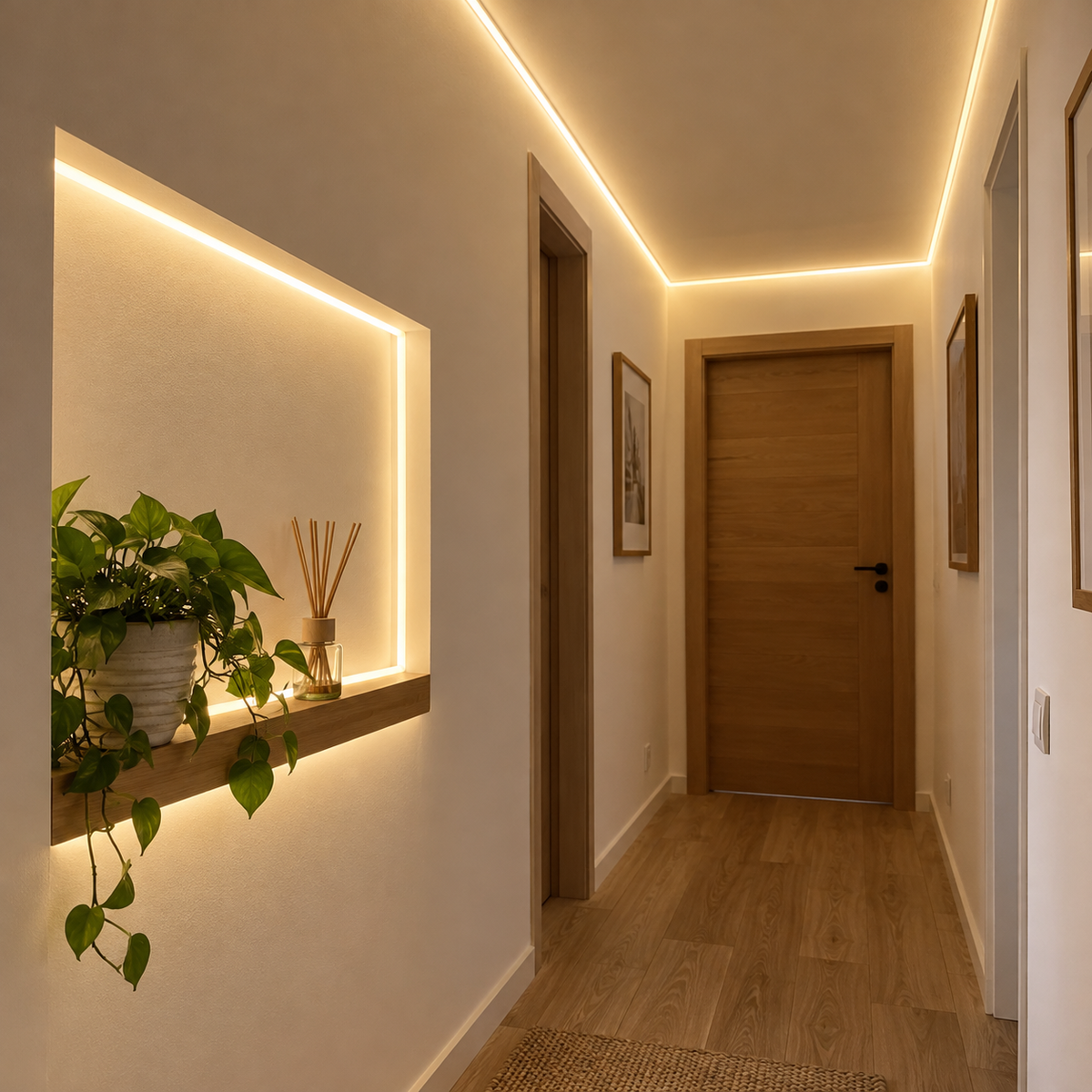 RIXME COB neon LED traka 100 m – ilustrativni prikaz u svakodnevnom ambijentu
