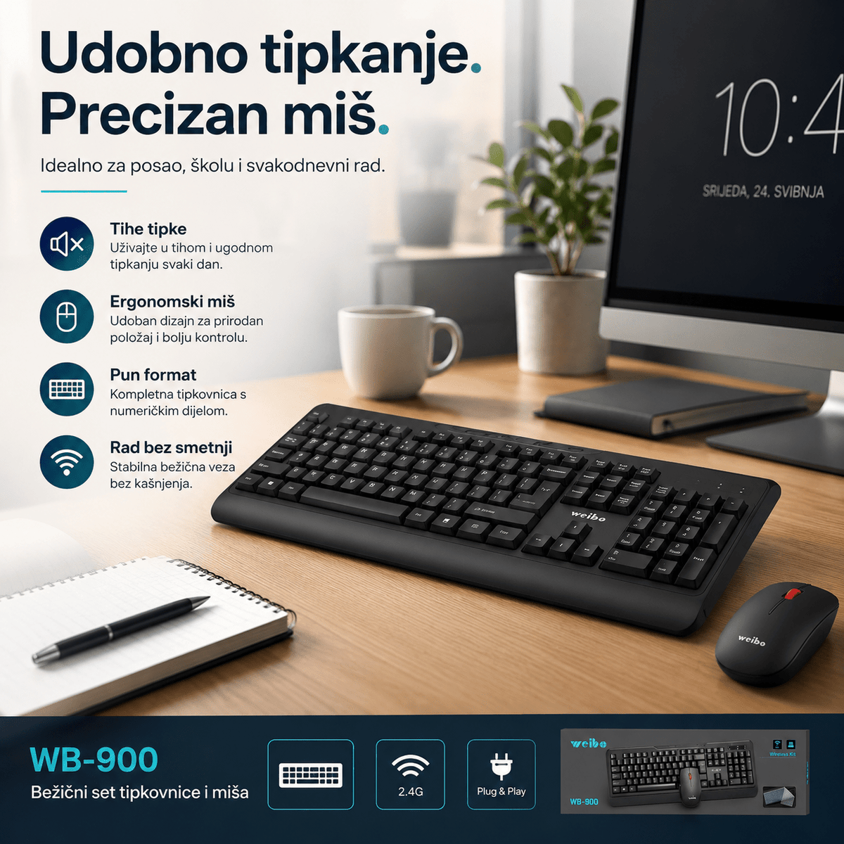 Bežični Set Tipkovnica + Miš – – – slika 5
