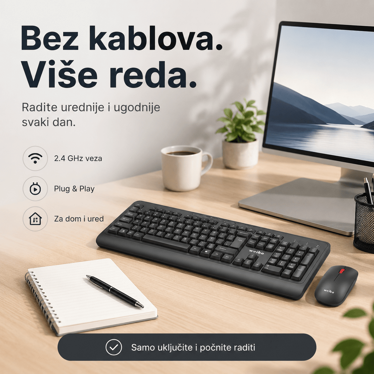 Bežični Set Tipkovnica + Miš – – – slika 3
