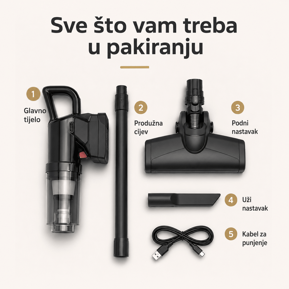 Bežični Usisavač 2u1 Model 6634 – Štapni i Ručni Usisavač za Dom i Automobil – Usisavači – – slika 7