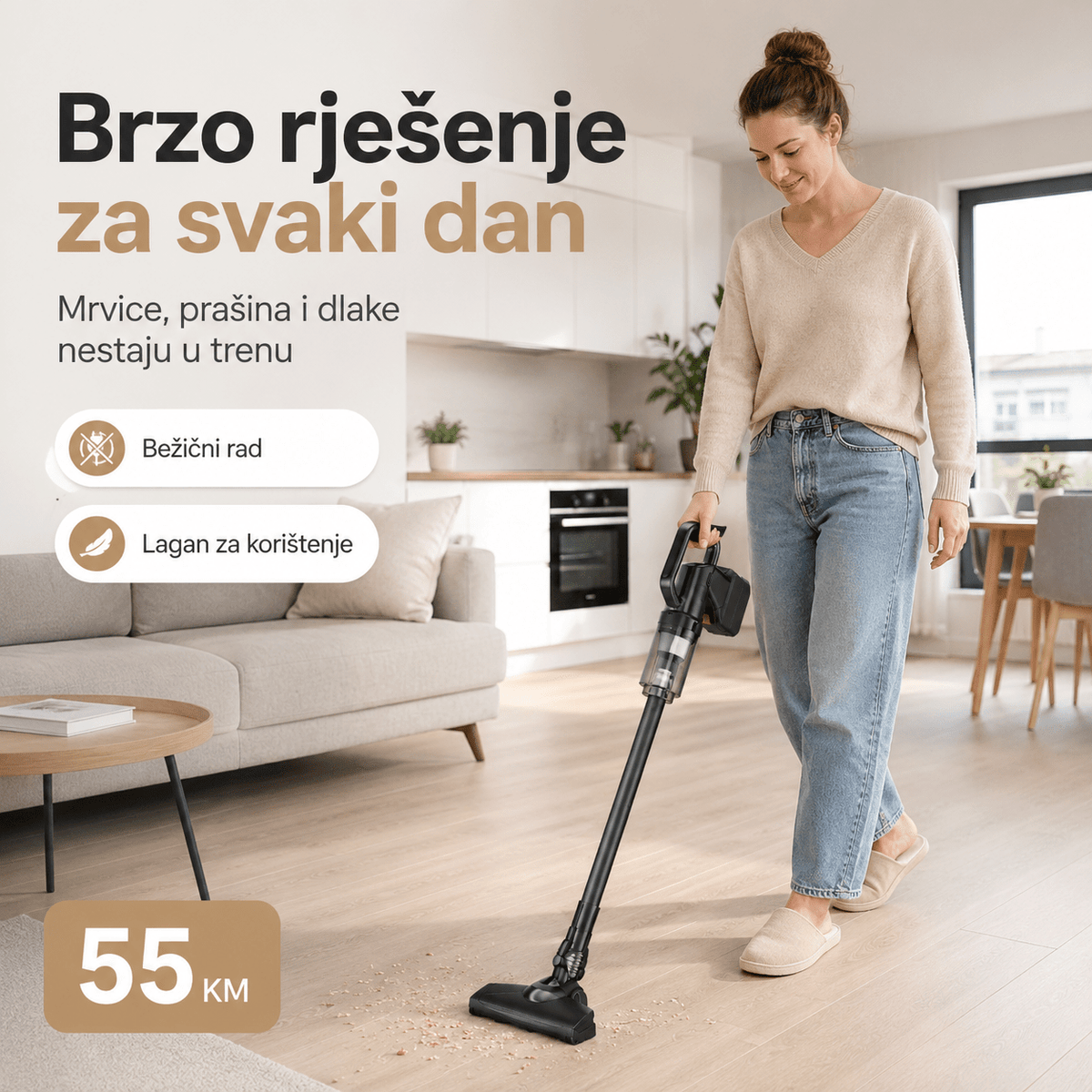 Bežični Usisavač 2u1 Model 6634 – Štapni i Ručni Usisavač za Dom i Automobil – Usisavači – – slika 4