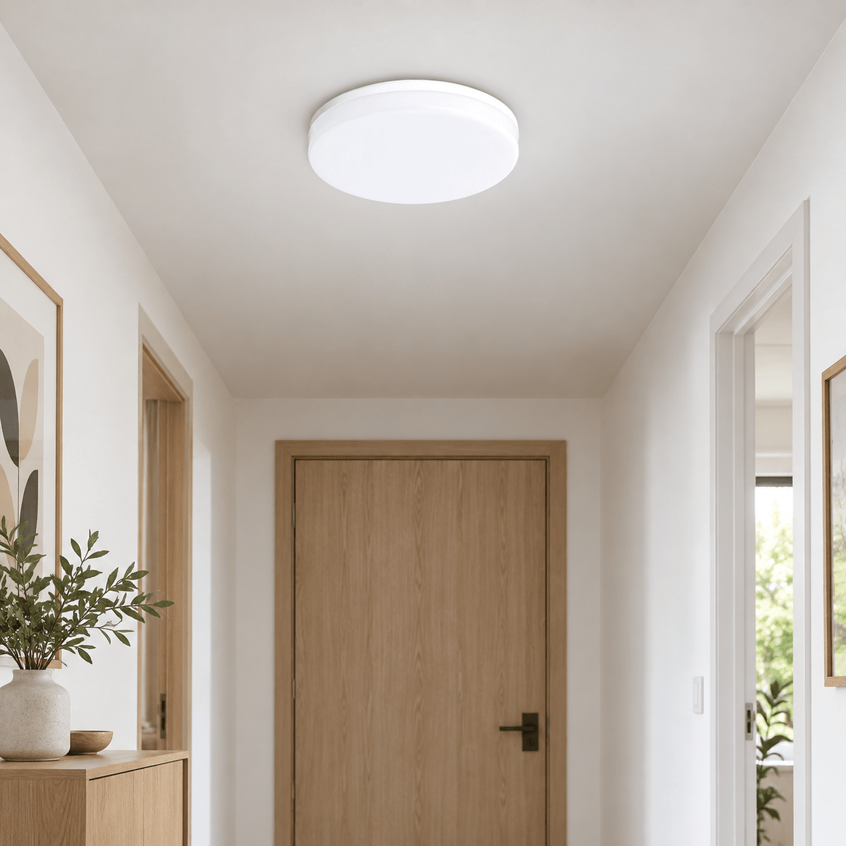 Bijela okrugla LED plafonska lampa 24 W, Ø 18 cm – Okrugle plafonske lampe 24 W – – slika 2