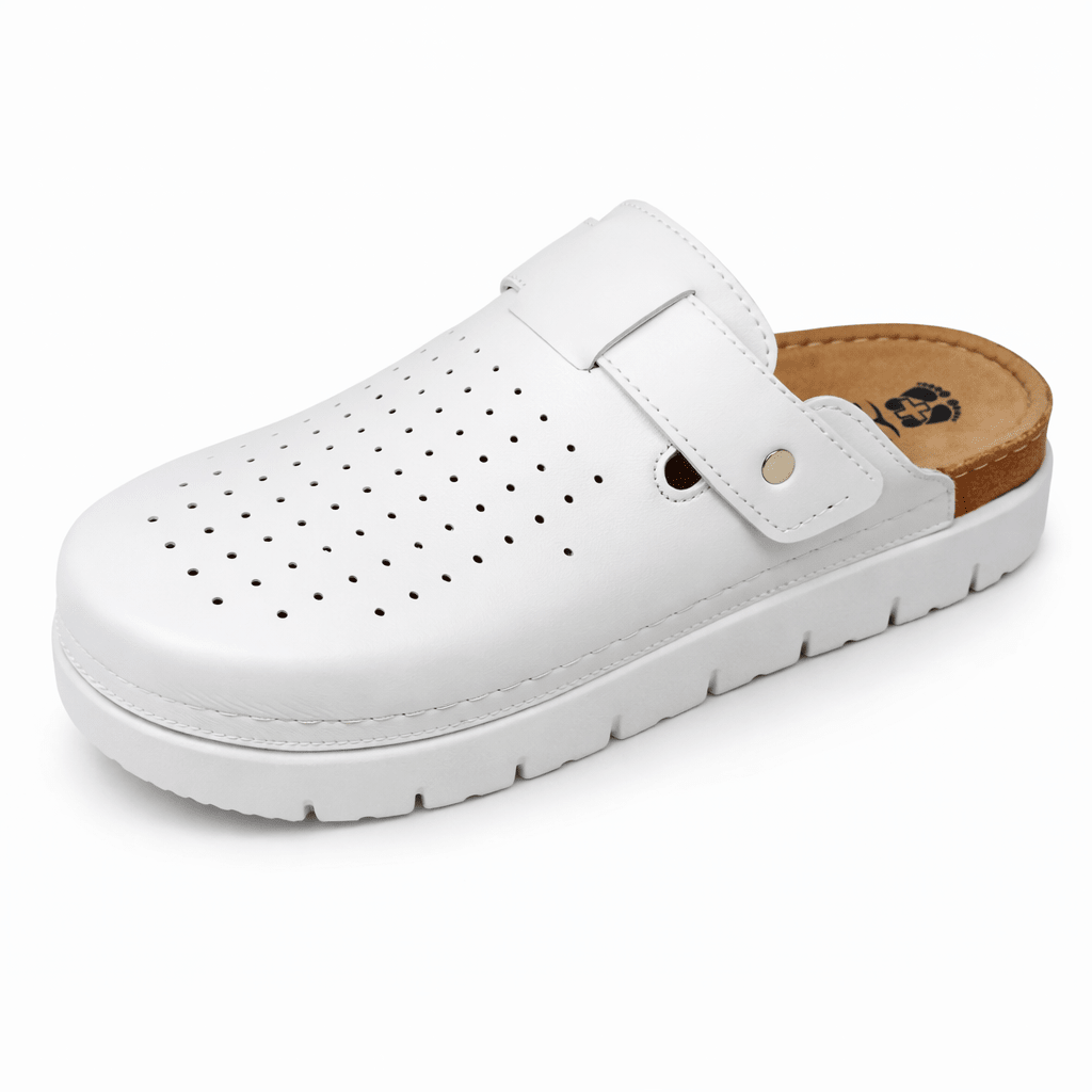 Bijele Medicinske Papuče sa Kopčom – – 37 – slika 2