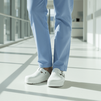 Bijele Medicinske Papuče sa Kopčom – – 37 – slika 3
