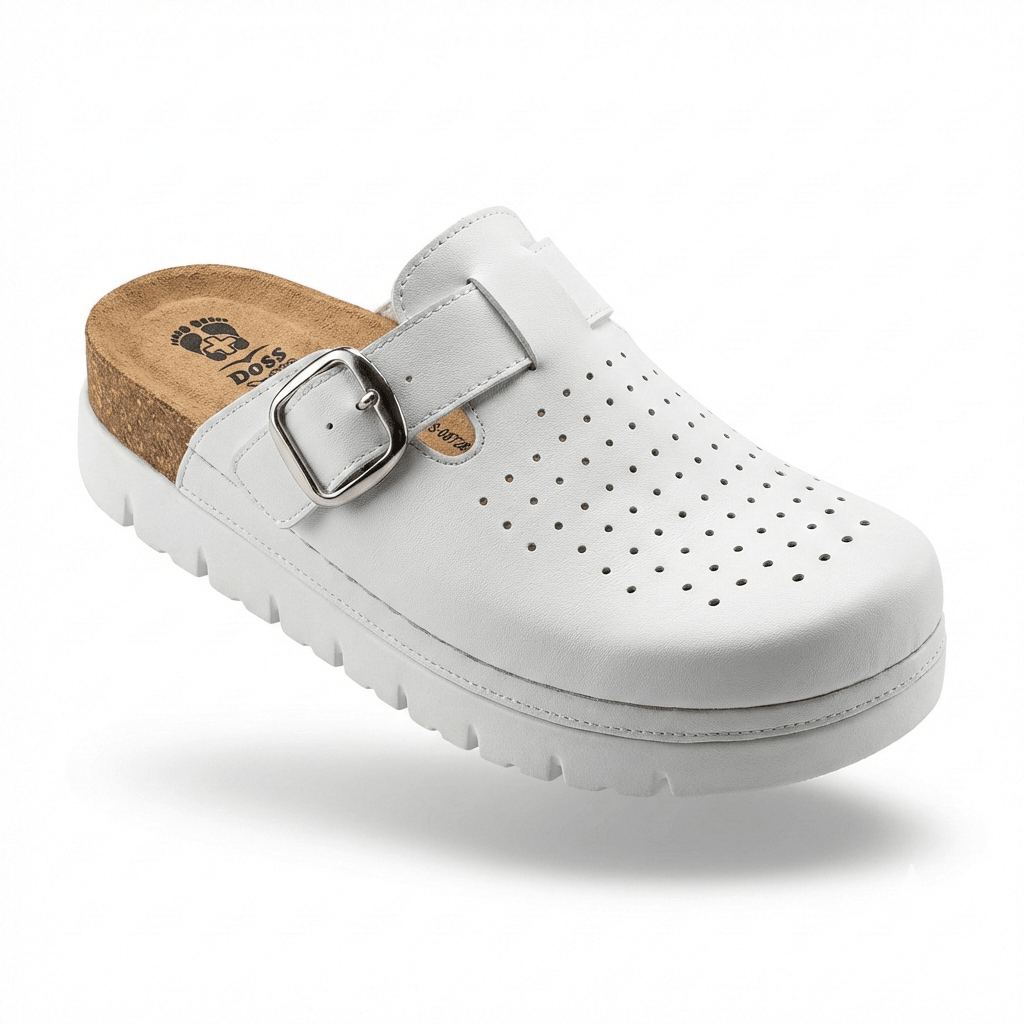 Bijele Medicinske Papuče sa Kopčom – – 37 – slika 1