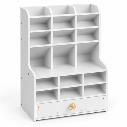 Bijeli stolni organizator s ladicom 2725-3 – Stolni organizatori 2725-3 – – slika 1