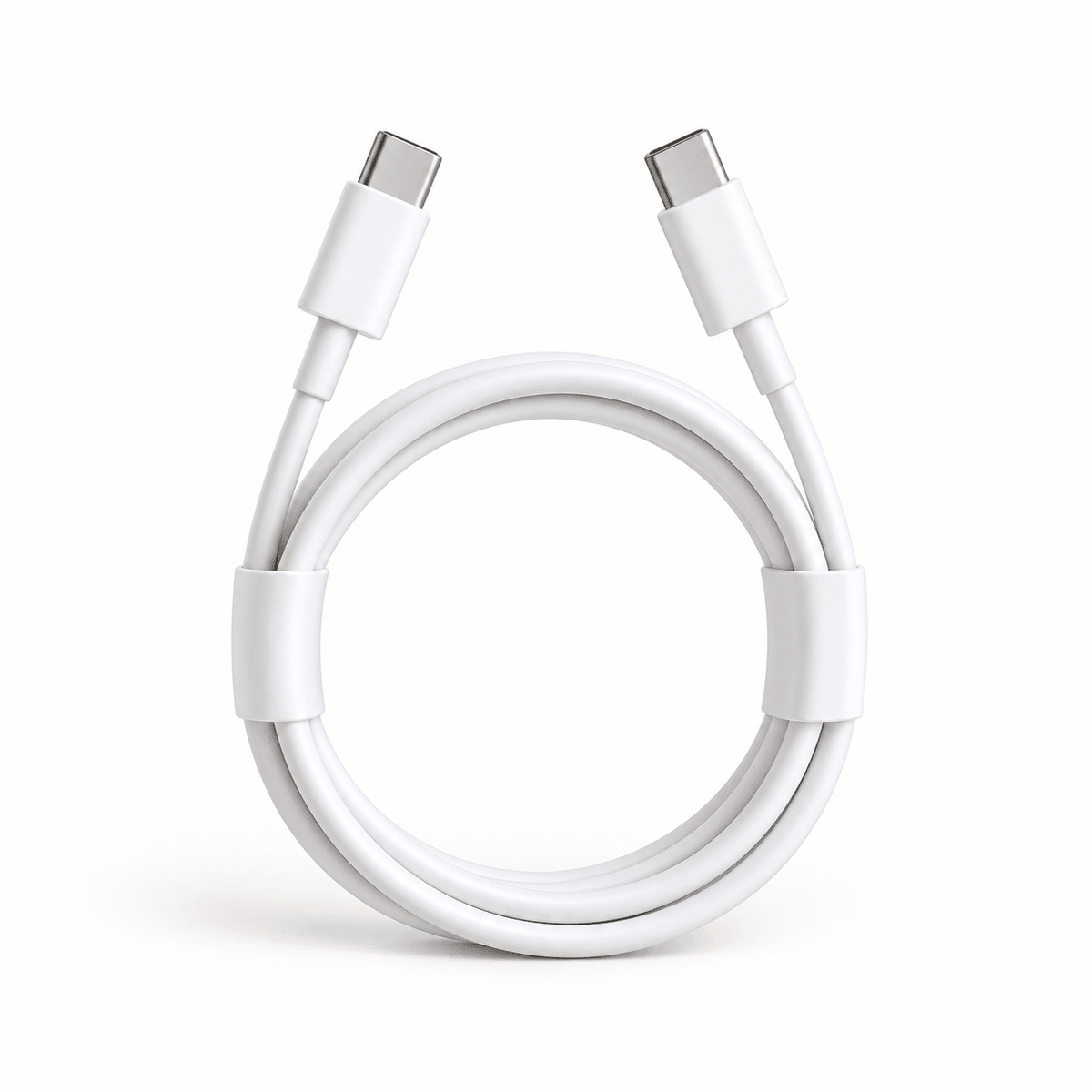 Bijeli USB-C na USB-C kabal – 1 m – Bijeli USB-C na USB-C kablovi – – slika 1