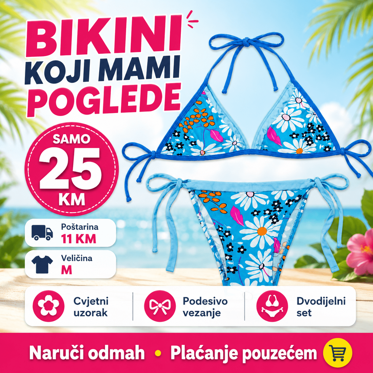 Bikini set s cvjetnim uzorkom – – – slika 3