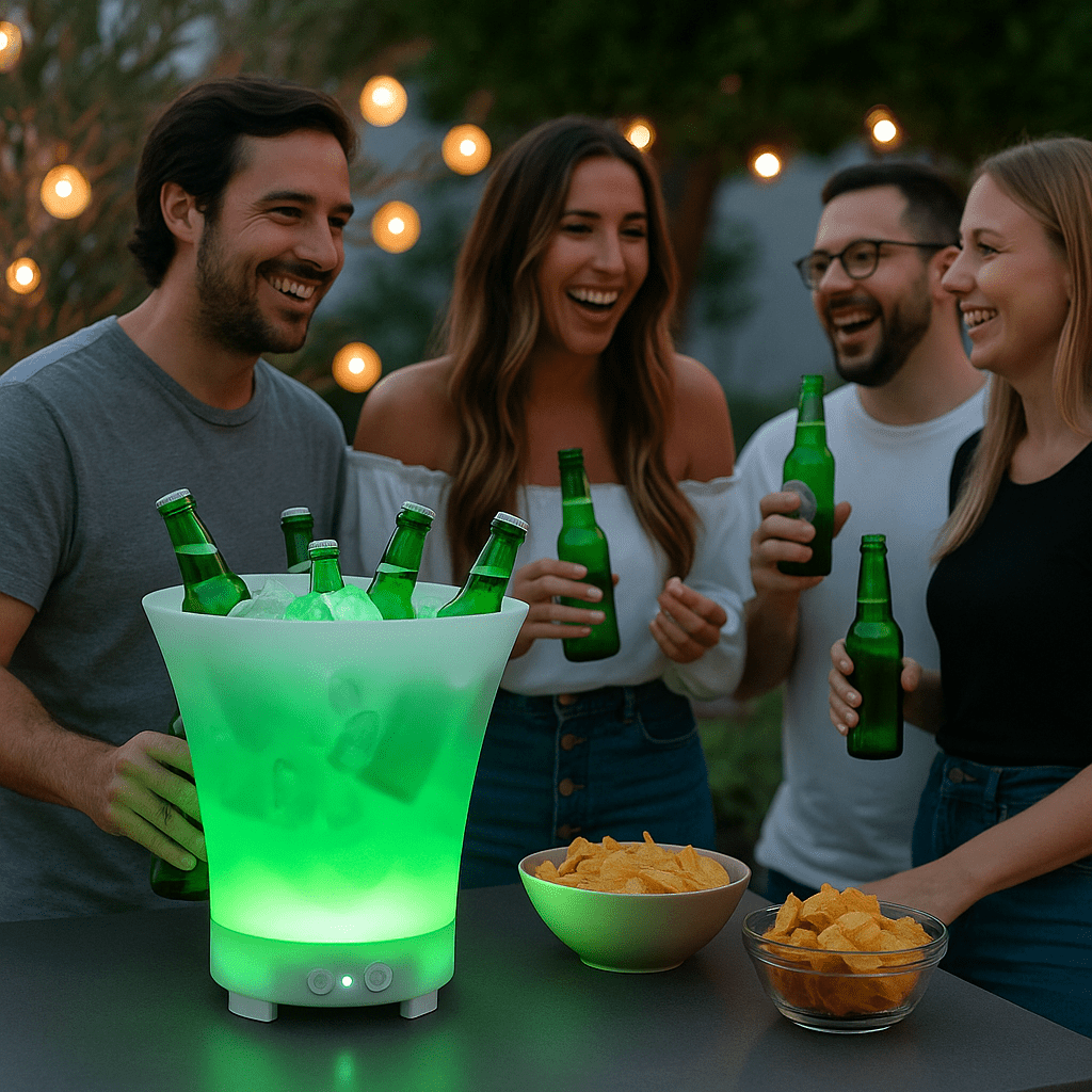 Bluetooth Zvučnik s LED Posudom za Led - SAMO KLIKNI