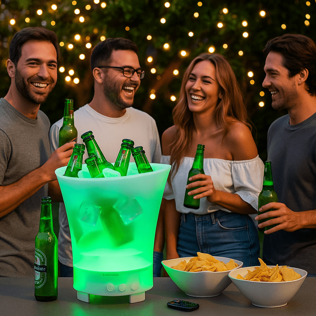 Bluetooth Zvučnik s LED Posudom za Led - SAMO KLIKNI