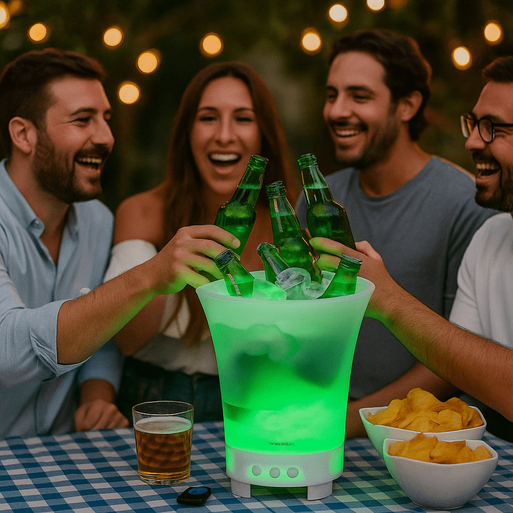 Bluetooth Zvučnik s LED Posudom za Led - SAMO KLIKNI