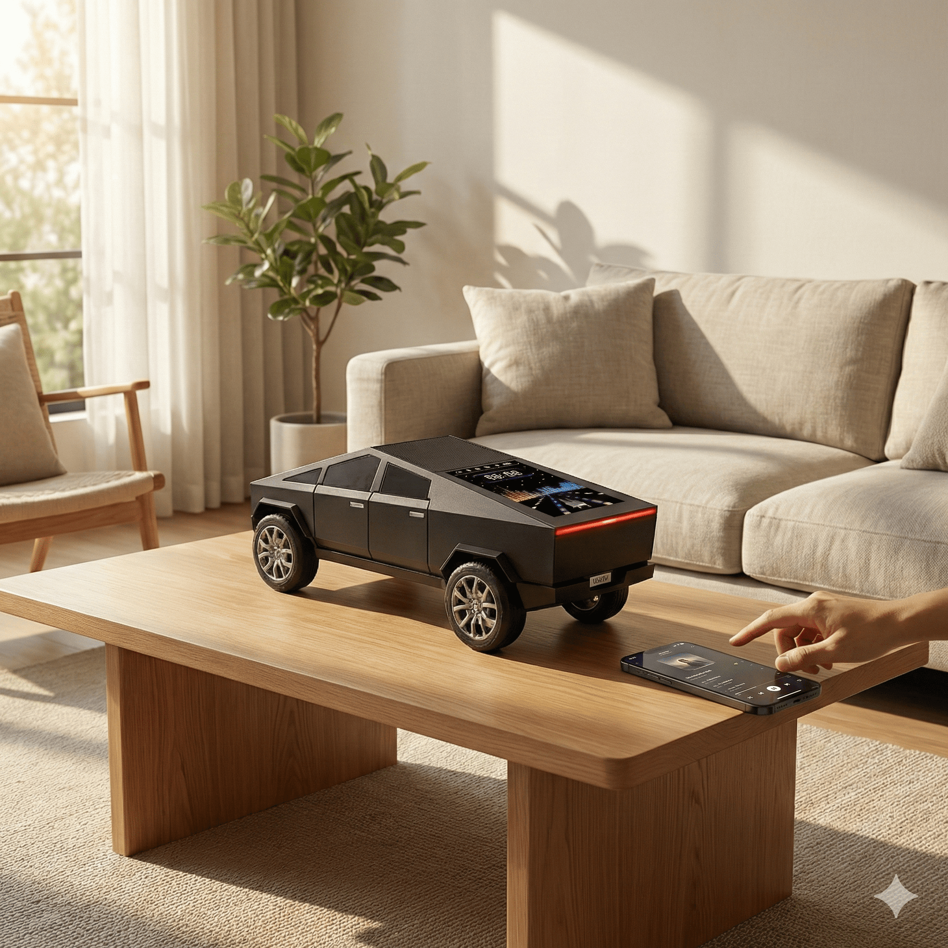 Bluetooth Zvučnik u Cybertruck dizajnu – – Crna – slika 3