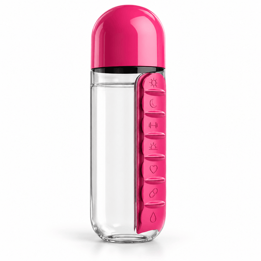 Boca s organizatorom tableta 600 ml – Boce i organizatori – Roza – slika 1