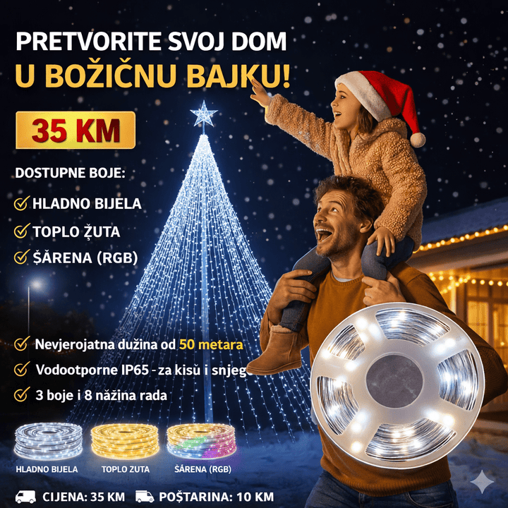 Božićne LED Lampice 50m (500 LED)