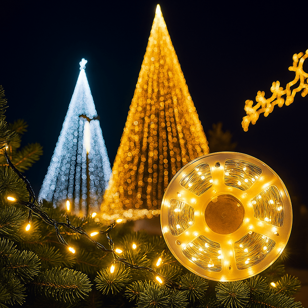 Božićne LED Lampice 50m (500 LED) – – Šarene – slika 17