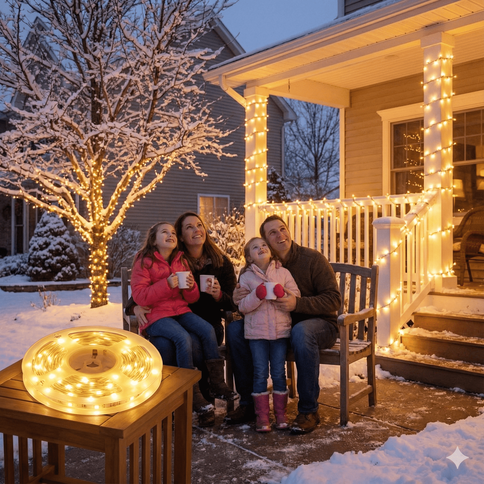 Božićne LED Lampice 50m (500 LED) – – Žute – slika 3