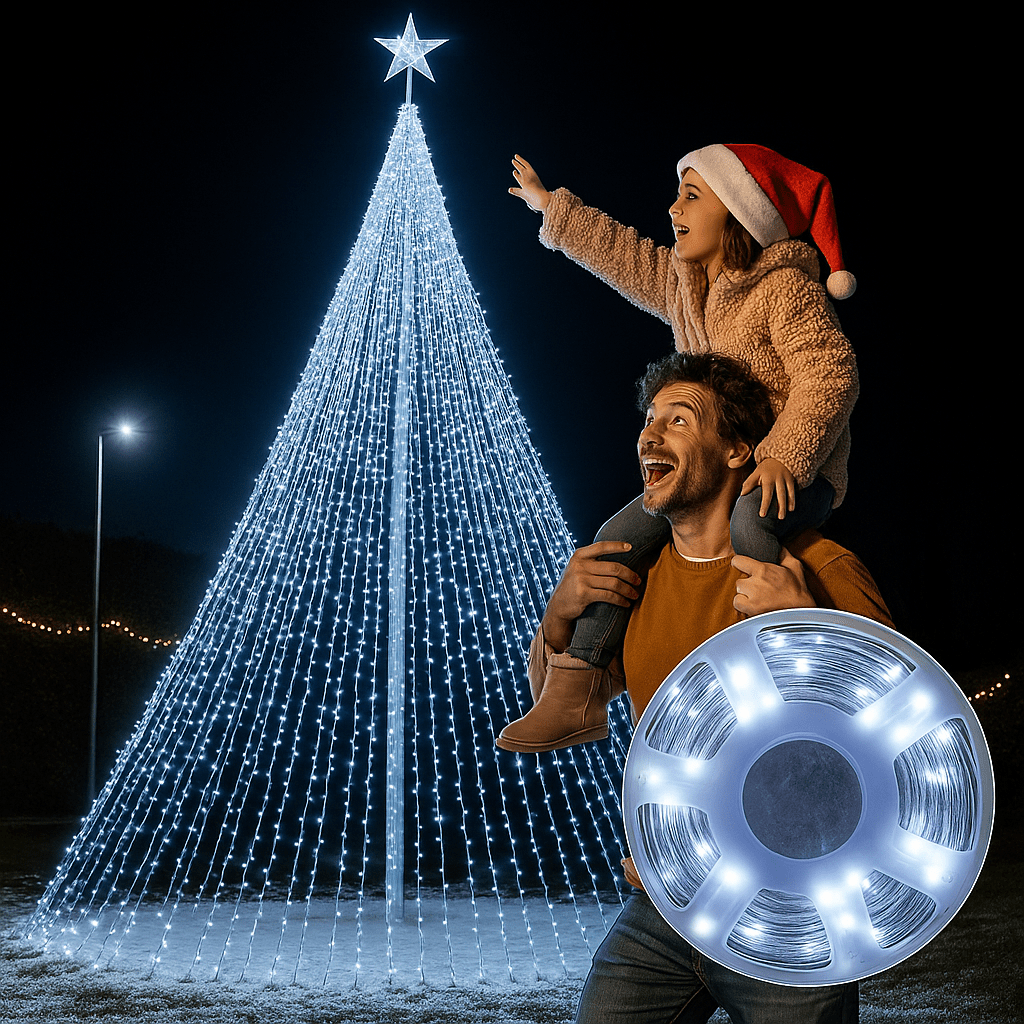 Božićne LED Lampice 50m (500 LED) – – Šarene – slika 5