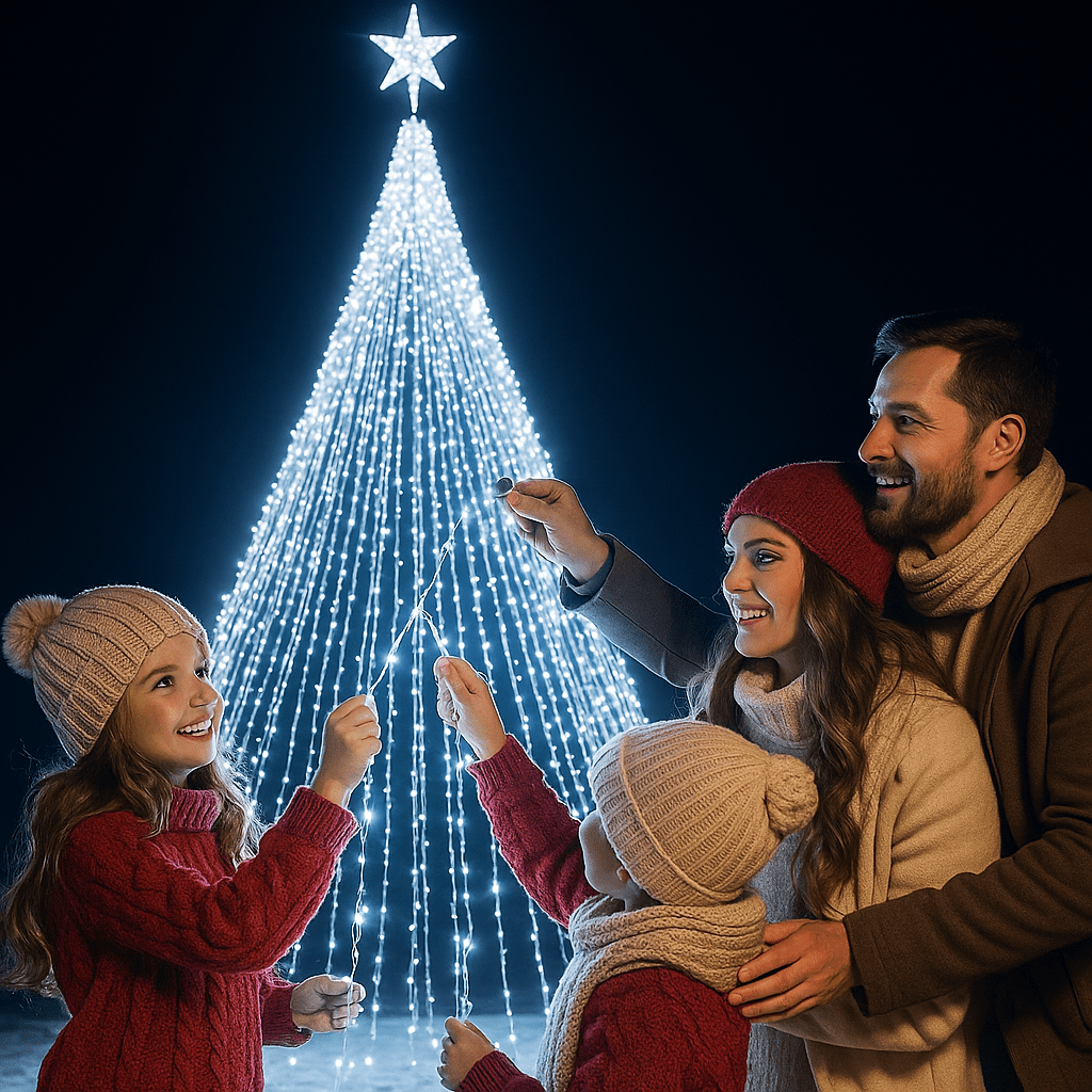 Božićne LED Lampice 50m (500 LED) – – Šarene – slika 10